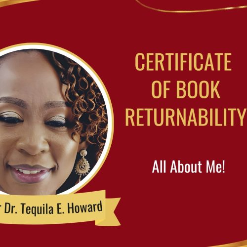 “All About Me!” by Dr. Tequila E. Howard is tagged as returnable
