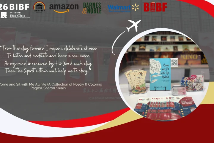 “Come and Sit with Me Awhile (A Collection of Poetry & Coloring Pages)” by Sharon Swain Featured at the 2026 Beijing International Book Fair (BIBF)